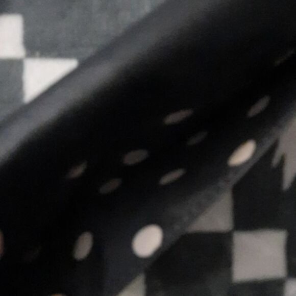 Anne Klein Black and Gold Shoulder Clutch Hand Bag - Picture 4 of 14